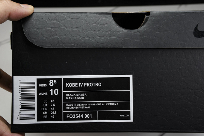 Nike Kobe 4 Protro “Black Mamba” FQ3544-001