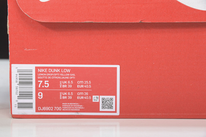 Nike Dunk Low Lemon Drop DJ6902-700