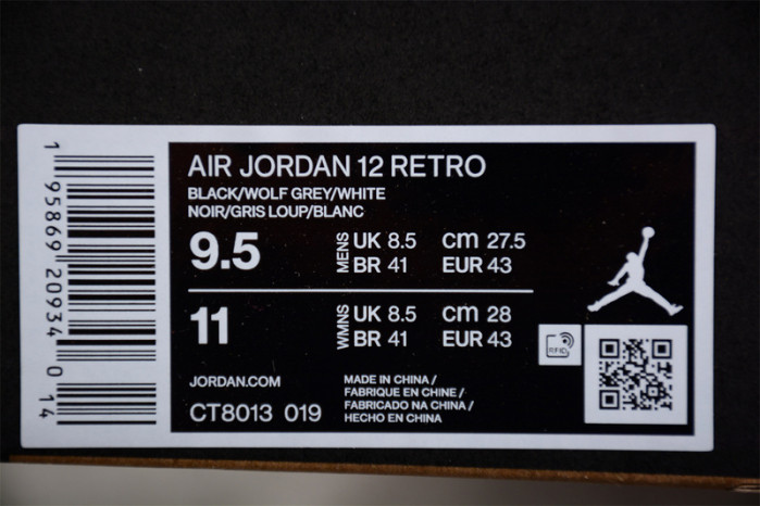 Air Jordan 12 “Black/Wolf Grey” Expected In Fall   CT8013 019