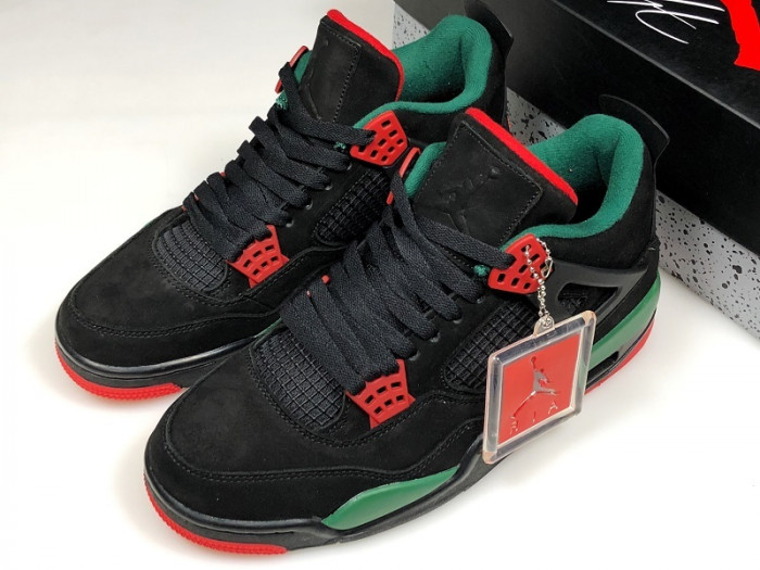 Air Jordan 4 NRG Black/Gorge Green-Varsity Red AQ3816-063