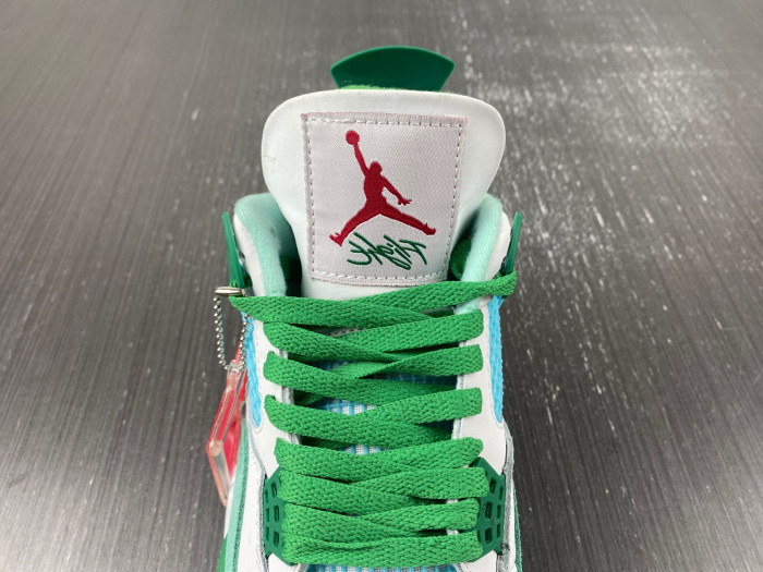 Air Jordan 4  PE White-green  AJ4-KNCW
