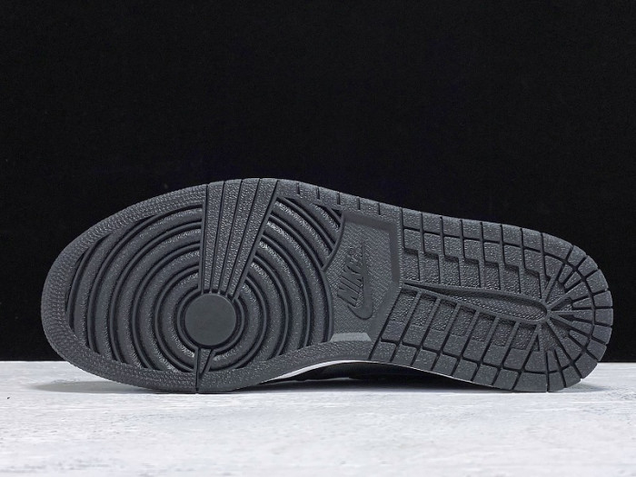 Air Jordan 1 Black Satin Gym Red 555088-060