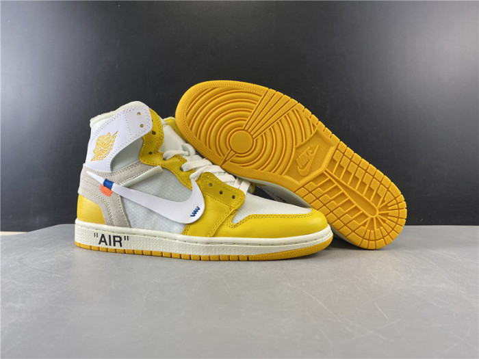 AIR JORDAN 1 X OF NRG WHITE YELLOW AQ0818 149